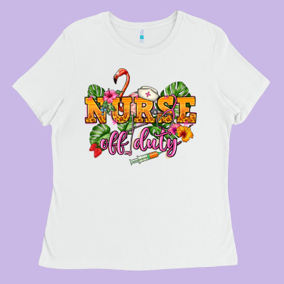 Nurse Off Duty Ladies Tee Designed By Nancycooperartshop