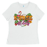 White Nurse off duty Ladies Tee - NancyCooperArtShop