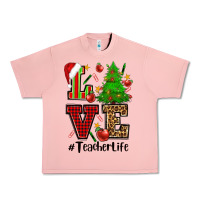 Love Teacher Life Christmas Urban Heavy Tee | Teevron
