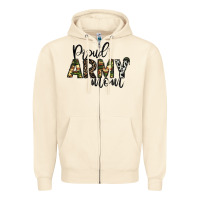 Sandshell proud Army mom Zipper Hoodie - CowhideDigitalArt