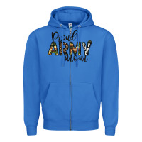 True Royal proud Army mom Zipper Hoodie - CowhideDigitalArt