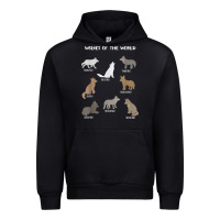 Black Wolves Of The World Educational Wolf Gift Urban Hoodie - trangStudio