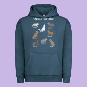 Wolves Of The World Educational Wolf Gift Urban Hoodie Designed By Trangstudio