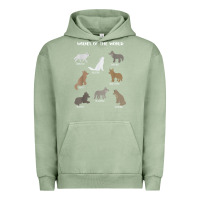 Pigment Oil Green Wolves Of The World Educational Wolf Gift Urban Hoodie - trangStudio