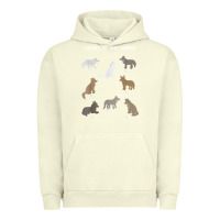 Pigment Pistachio Wolves Of The World Educational Wolf Gift Urban Hoodie - trangStudio
