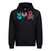 Black peace love  cure Urban Hoodie - AdoDesignShop
