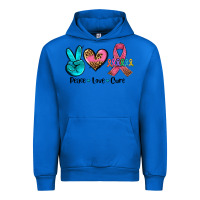 Cobalt peace love  cure Urban Hoodie - AdoDesignShop