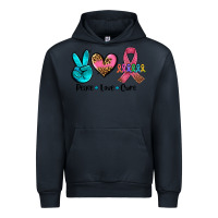 Navy peace love  cure Urban Hoodie - AdoDesignShop