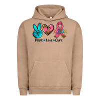 Pigment Burro peace love  cure Urban Hoodie - AdoDesignShop
