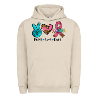 Pigment French Oak peace love  cure Urban Hoodie - AdoDesignShop