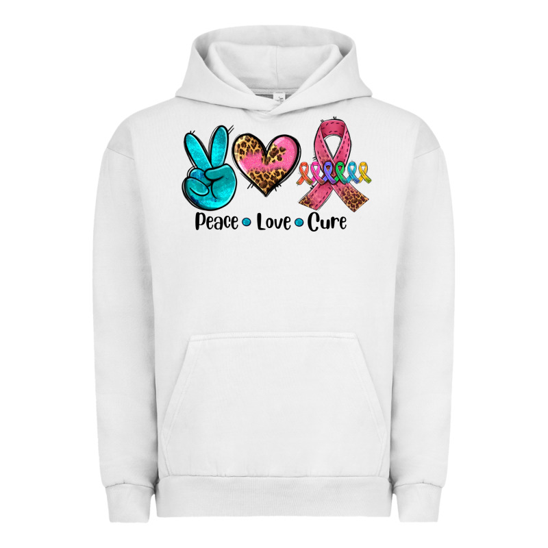 Peace Love  Cure Urban Hoodie by AdoDesignShop | Teevron