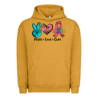 Pigment Peanut Butter peace love  cure Urban Hoodie - AdoDesignShop