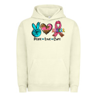 Pigment Pistachio peace love  cure Urban Hoodie - AdoDesignShop