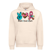 Sandshell peace love  cure Urban Hoodie - AdoDesignShop
