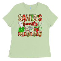 Matcha Santa's Favorite Phlebotomist Ladies Tee - texasbilliewilder