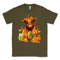 Army Green Fall Autumn heifer pumpkin Classic Tee - RanaPortraitStore