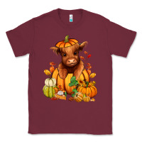 Burgundy Fall Autumn heifer pumpkin Classic Tee - RanaPortraitStore