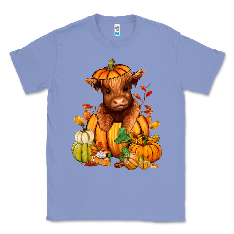 Fall Autumn Heifer Pumpkin Classic Tee by RanaPortraitStore | Teevron