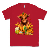 Red Fall Autumn heifer pumpkin Classic Tee - RanaPortraitStore