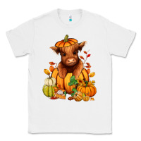 White Fall Autumn heifer pumpkin Classic Tee - RanaPortraitStore