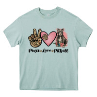Arona peace love pitbull Heavy Core Tee - JahusDesignShop