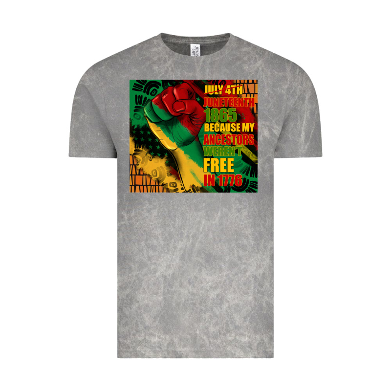 Juneteenth 1865 Because My Ancestors Werent Free In 1776 Tumbler Vintage Tee by CowGirlArtShop | Teevron