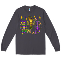 Smoke mardi gras craw fish olivia Long Sleeve Tee - OliviaCreatesArt