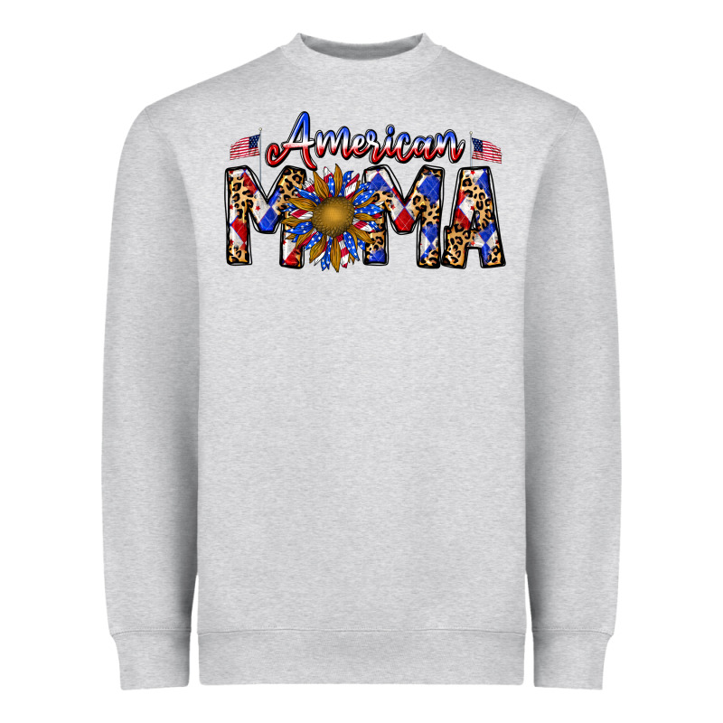 American Mama Heavyweight Sweatshirt by CowhideDigitalArt | Teevron