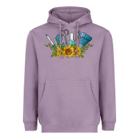 Lavender nail tools with sunflower Heavyweight Hoodie - BarkalooDesign
