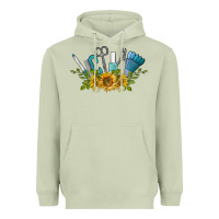 Matcha nail tools with sunflower Heavyweight Hoodie - BarkalooDesign