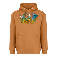 Meerkat nail tools with sunflower Heavyweight Hoodie - BarkalooDesign