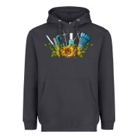 Smoke nail tools with sunflower Heavyweight Hoodie - BarkalooDesign