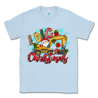 Dusty Blue i dig christmas Classic Tee - texasbilliewilder