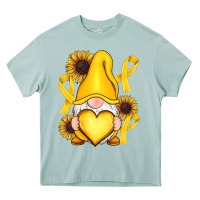 Arona Childhood Cancer gnome Heavy Core Tee - RanaPortraitStore