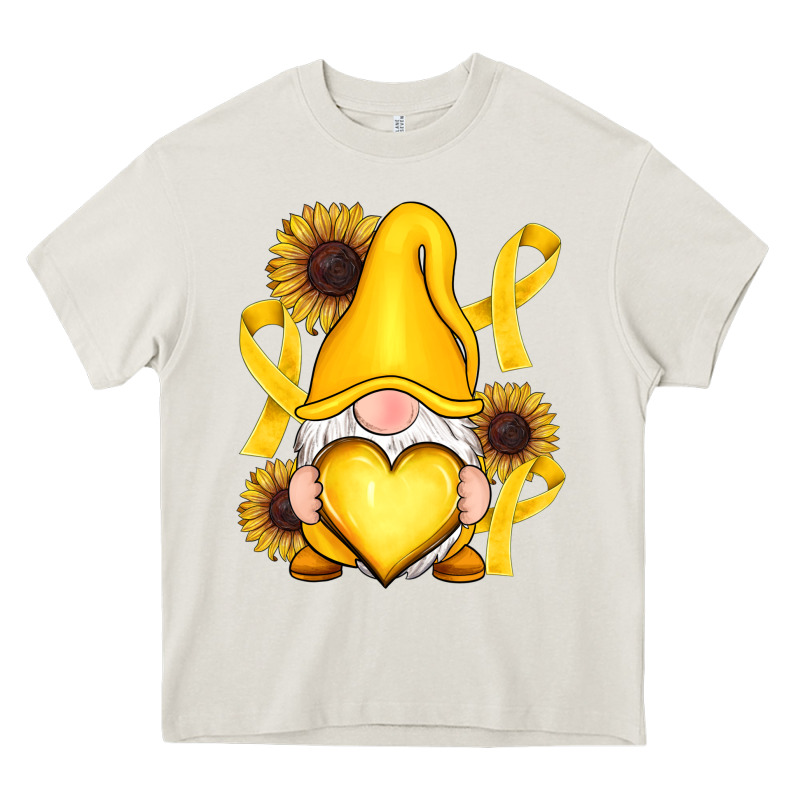Childhood Cancer Gnome Heavy Core Tee by RanaPortraitStore | Teevron