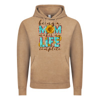 Vintage Coffee Being a Mom makes my life complete Mother's Day Vintage Hoodie - CowGirlArtShop