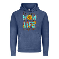 Vintage Denim Being a Mom makes my life complete Mother's Day Vintage Hoodie - CowGirlArtShop