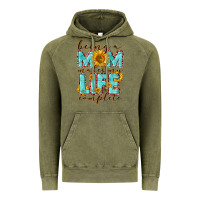 Vintage Olive Being a Mom makes my life complete Mother's Day Vintage Hoodie - CowGirlArtShop