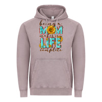 Vintage Zinc Being a Mom makes my life complete Mother's Day Vintage Hoodie - CowGirlArtShop