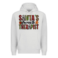 Dove Grey santa's favorite therapist Premium Hoodie - Jasminsmagicworld