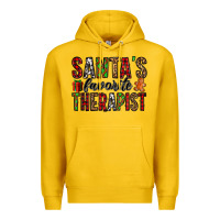 Lemon santa's favorite therapist Premium Hoodie - Jasminsmagicworld