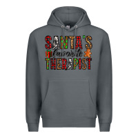 Rock santa's favorite therapist Premium Hoodie - Jasminsmagicworld