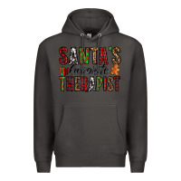 Smoke santa's favorite therapist Premium Hoodie - Jasminsmagicworld