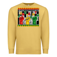 Antique Gold black independence day juneteenth tumbler Premium Sweatshirt - BarkalooDesign