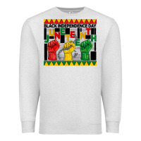 Oatmeal Heather black independence day juneteenth tumbler Premium Sweatshirt - BarkalooDesign