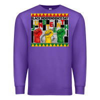 Purple black independence day juneteenth tumbler Premium Sweatshirt - BarkalooDesign