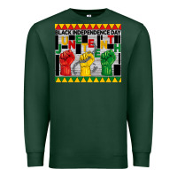 Sports Green black independence day juneteenth tumbler Premium Sweatshirt - BarkalooDesign