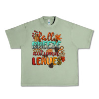 Oil Green fall breeze and autumn leaves Urban Heavy Tee - CowGirlArtShop