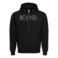 Black blessed to be called neenee Zipper Hoodie - CowhideDigitalArt