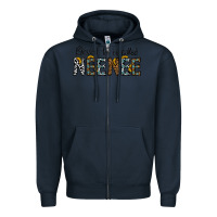 Navy blessed to be called neenee Zipper Hoodie - CowhideDigitalArt